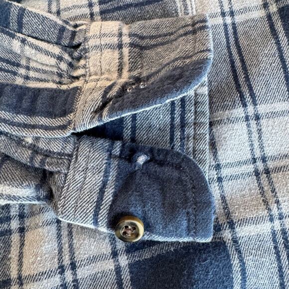 Faded Glory Plaid Flannel Button-Up Shirt Men’s Small 100% Cotton - Picture 4 of 8
